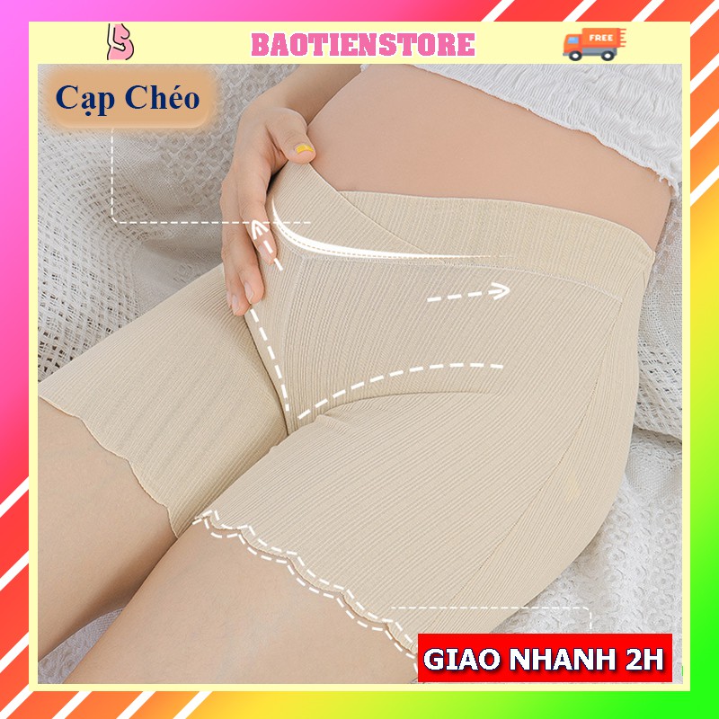 Quần Lót Đùi Mặc Trong Váy Cho Bà Bầu| Cạp Chéo| Bigsize| Sau Sinh| Cotton| Thông Hơi| Đồ Lót Bầu Kháng Khuẩn - QL14