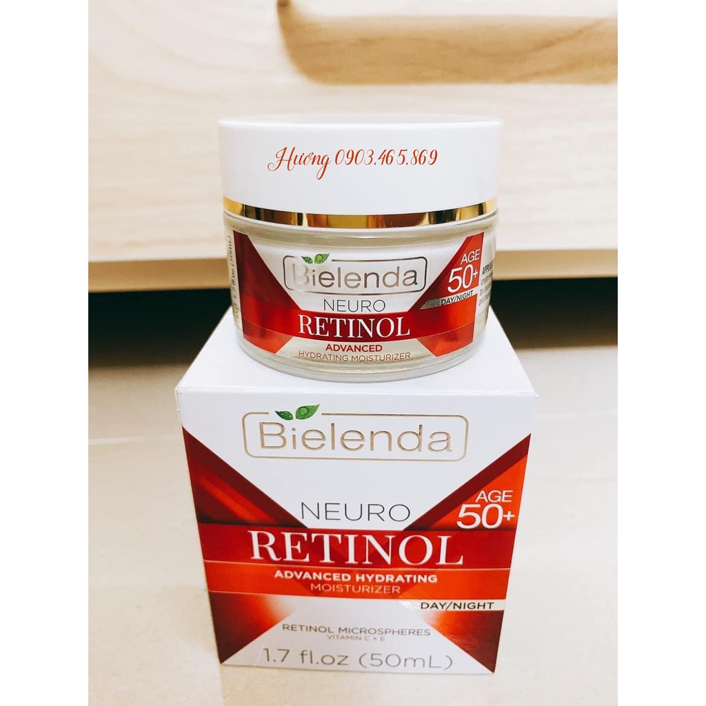 Kem dưỡng Bielenda Neuro Retinol 50+  nâng cơ, trẻ hoá, chống nhăn da