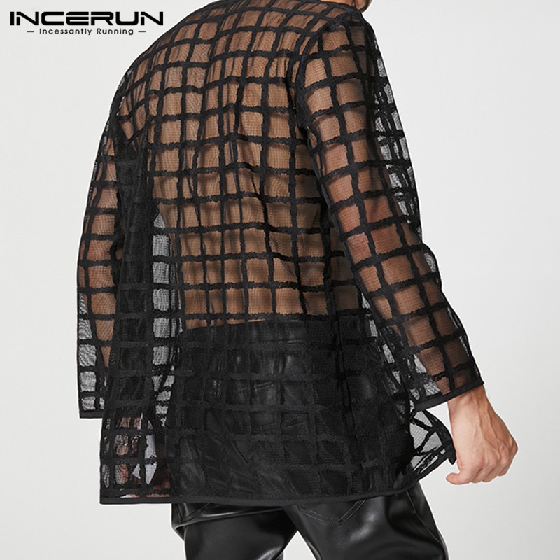 Áo khoác kimono INCERUN dài tay dành cho nam