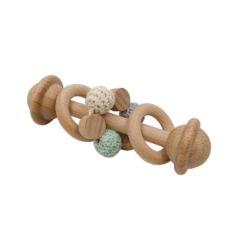 Đồ Chơi Ngậm Mọc Răng Bằng Len Đính Hạt Dễ Thương Cho Bé
