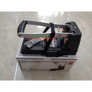 Máy đục 2 lỗ Deli 0150 (150 tờ) - Dập lỗ - Đục 2 lỗ đại (HÀNG CHÍNH HÃNG)