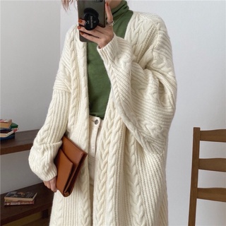 ÁO KHOÁC CARDIGAN LEN THỪNG MỊN DÁNG DÀI LOẠI DÀY DẶN PHONG CÁCH HÀN QUỐC