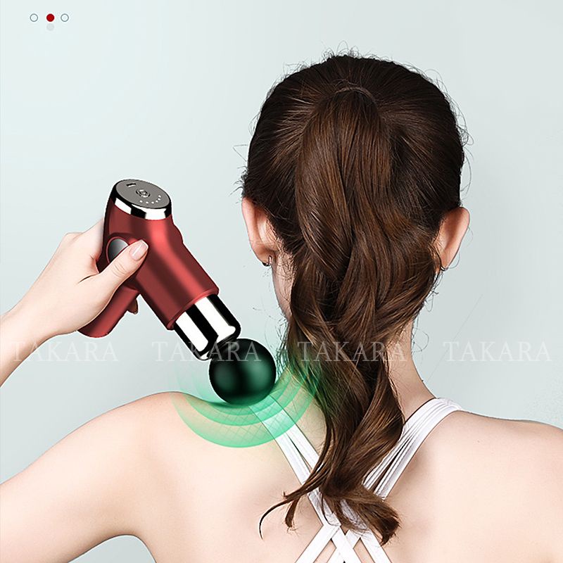 Súng Massage Cầm Tay , Máy Mát Xa Trị Liệu Toàn Thân TAKARA Với 4 Đầu Massage Và 32 Cấp Độ BH 12 Tháng KH515