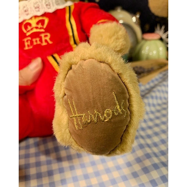 Gấu bông teddy bear vintage hoàng gia anh harrods - thú nhồi bông đồ chơi dễ thương phong cách Âu châu