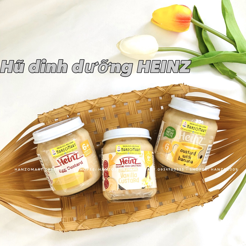 Trái cây nghiền Heinz hủ thuỷ tinh 110g