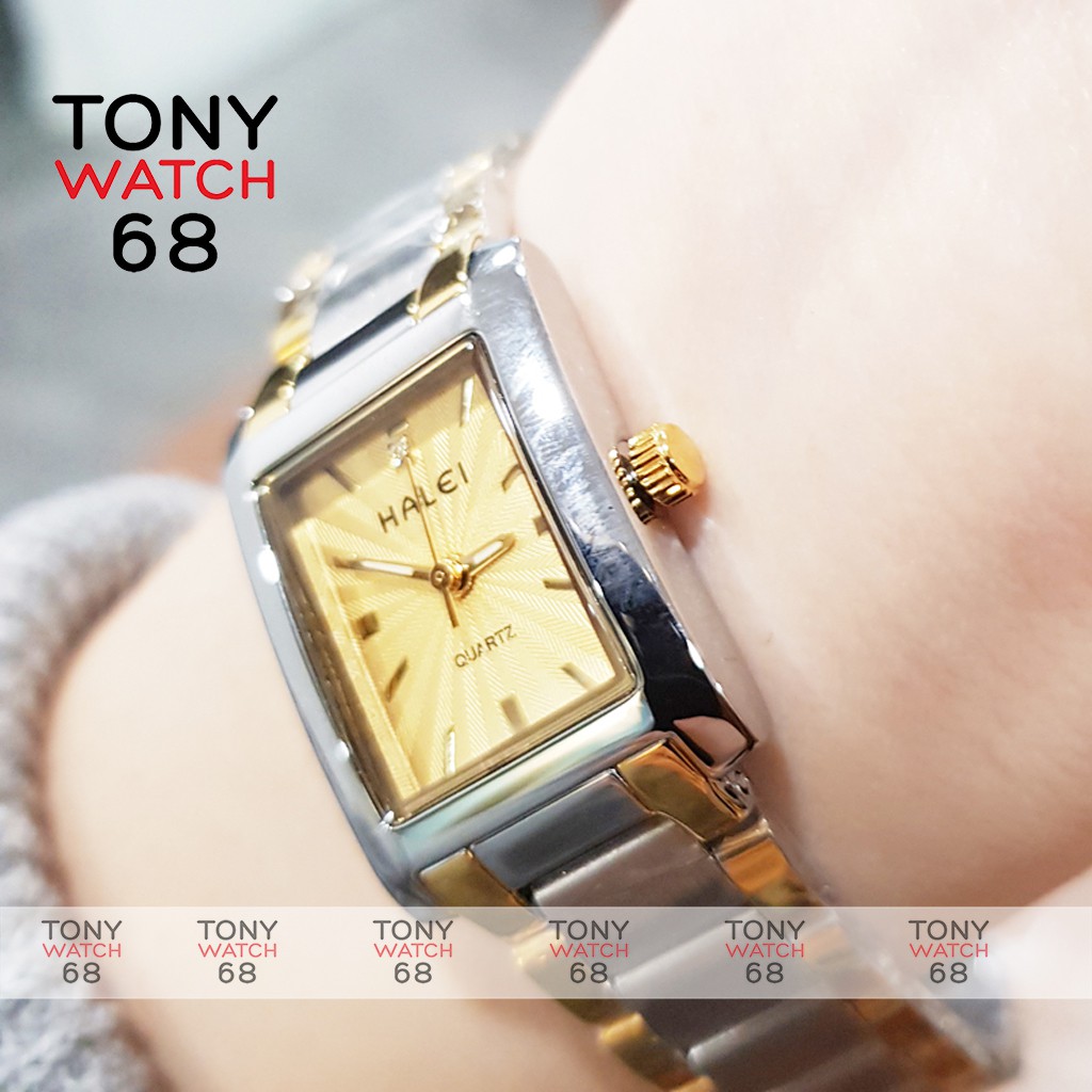 Đồng hồ nữ Halei dây kim loại chống nước chính hãng Tony Watch 68 | BigBuy360 - bigbuy360.vn