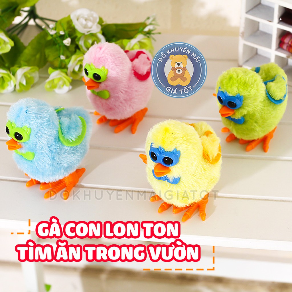 🥰 GIÁ SỐC 🥰 Đồ chơi gà con vặn dây cót cho bé 4 màu đáng yêu không sử dụng pin