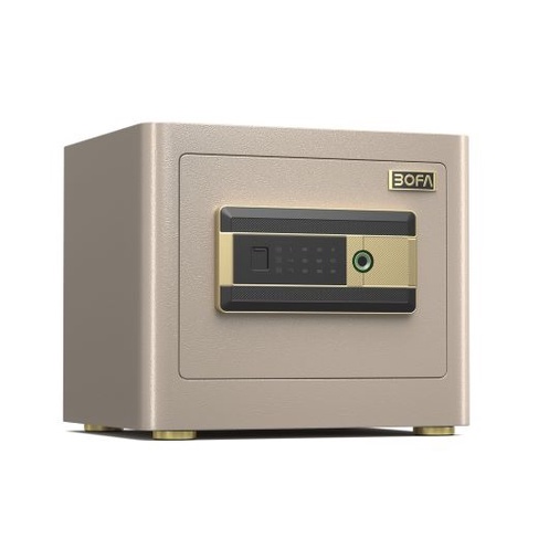 Két sắt vân tay BOFA ZB-35DJ - Mini, trắng sữa, kích thước 365x350x320mm