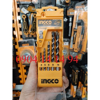 Bộ mũi khoan bê tông 5 chi tiết ingco akd3051