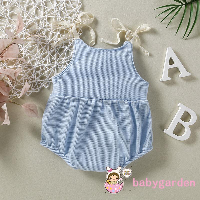 Bộ Áo Liền Quần Sát Nách Họa Tiết Cầu Vồng Dễ Thương Cho Bé Gái 0-24 Tháng Tuổi