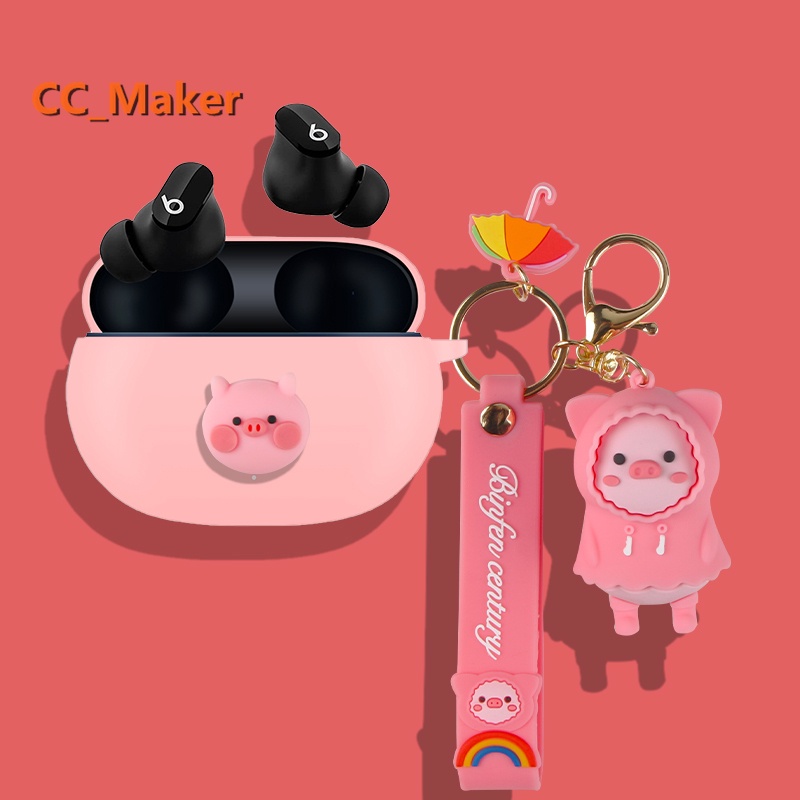 Vỏ Bảo Vệ Hộp Sạc Tai Nghe Bluetooth Không Dây Bằng Silicon Mềm Họa Tiết Hoạt Hình Shin-Chan / Snoopy / Beats Studio / Buds