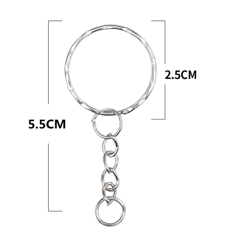 Set 50 Vòng Móc Chìa Khóa 2.5cm DIY Tiện Dụng