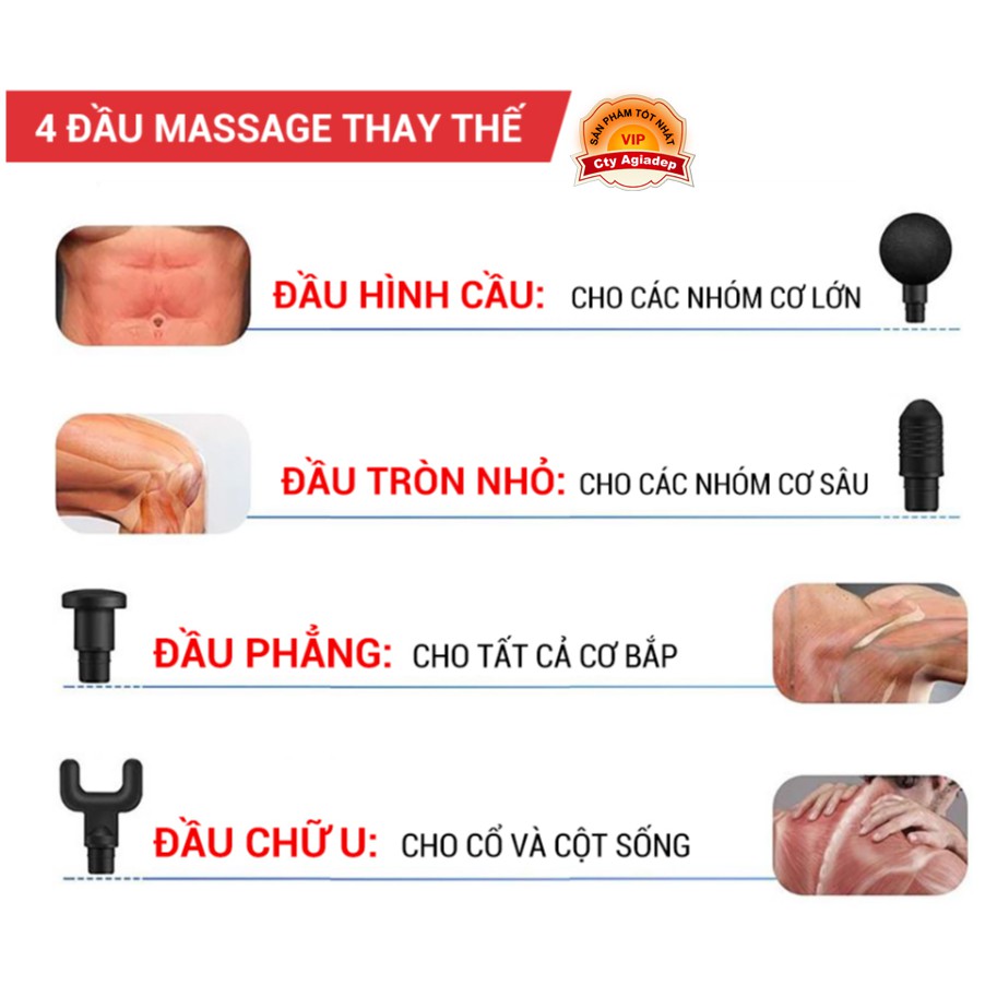 Súng Matxa cơ bắp săn chắc Siêu xịn Giormani Booster phòng Gym và Gymer chuyên nghiệp AM