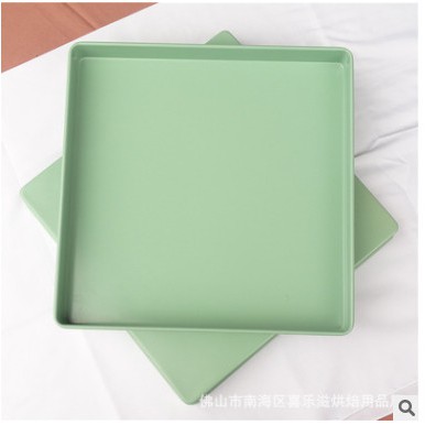 Khay nướng vuông chống dính cao cấp xanh 28cm