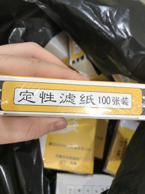 Giấy lọc định tính phi 9 cm - 1 hộp