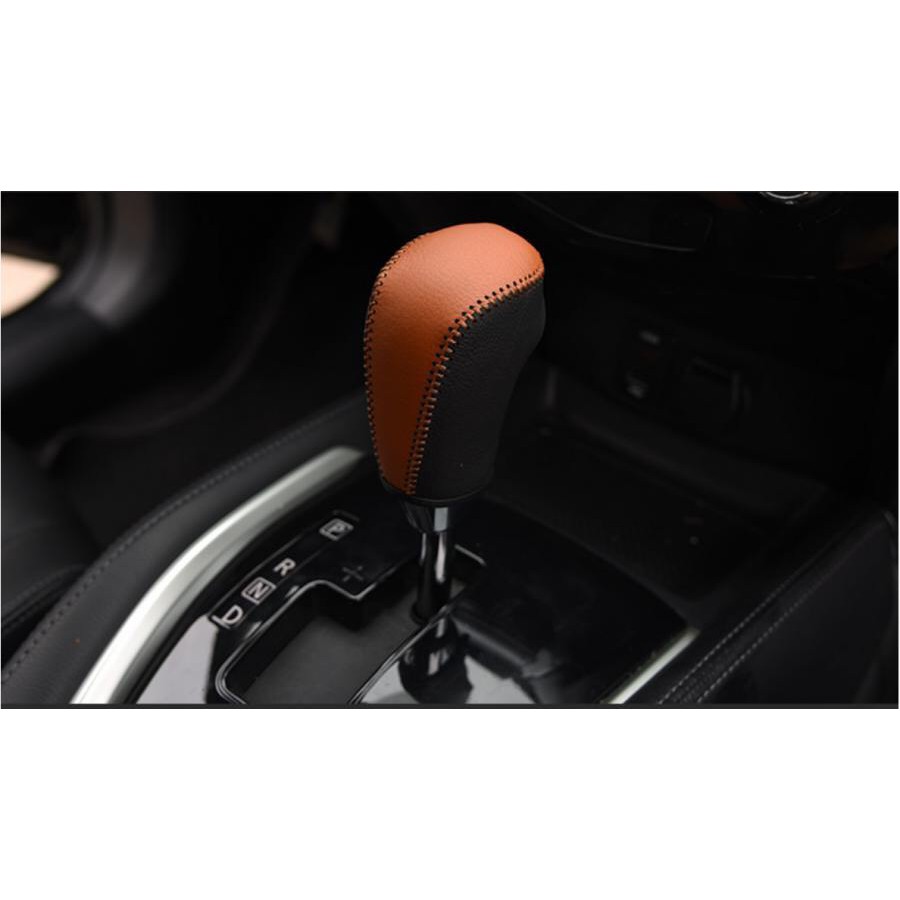 Combo bọc cần số+phanh tay xe Nissan Xtrail, Navara  bằng da bò, bảo hành 12 tháng