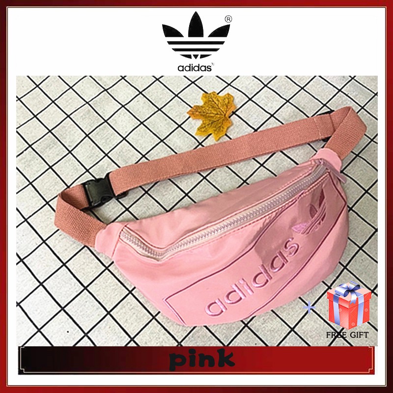 Túi đeo thắt lưng DV0224 thêu logo Adidas chính hãng thời trang cho nam và nữ