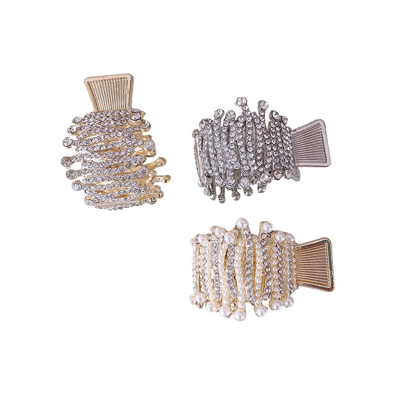 Kẹp Tóc Hình Cá Mập Đính Ngọc Trai Giả Xinh Xắn Cho Nữ