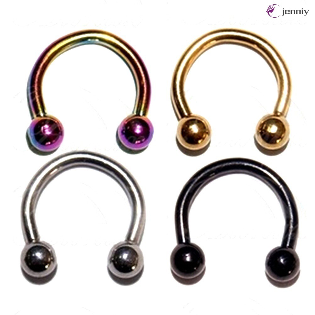 💕JNY💕Fashion Nose Rings Stud Fake Lip Ear Nose Clip Fake Piercing Nose Lip Hoop Earring Jewelry