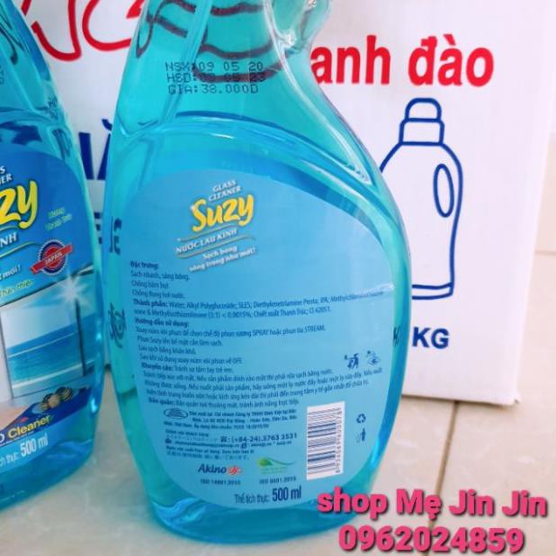 [CHÍNH HÃNG] Nước lau kính SUZY 500ml - thành phần HỮU CƠ, chất lượng NHẬT BẢN