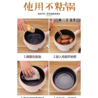 Nồi lẩu mini có cán size 18 .