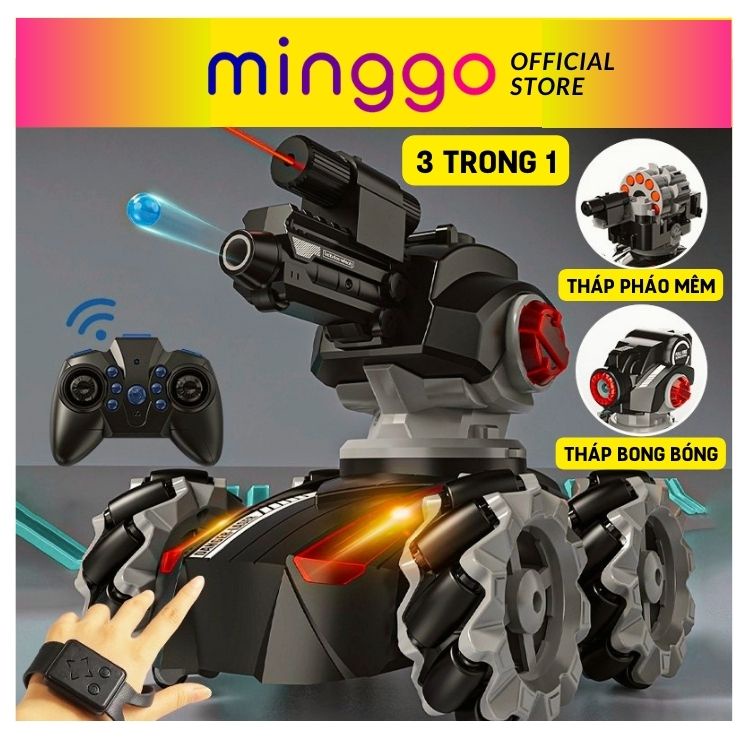 Xe tăng điều khiển từ xa đồ chơi cho bé trai MINGGO XE-19