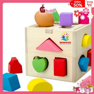 Đồ chơi trẻ em bằng gỗ - hộp thả hình đập bóng _girakids