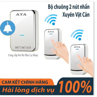 Bộ chuông cửa không dây cao cấp ATA AT913M - 2 nút nhấn không dây loại tốt ATA Điện Gia Dụng Bảo Minh - Điện Gia Dụng Bả
