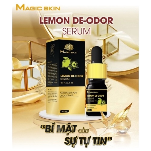 Tinh chất khử mùi cơ thể Lemon De-odor Magic Skin bảo vệ cơ thể suốt 72h