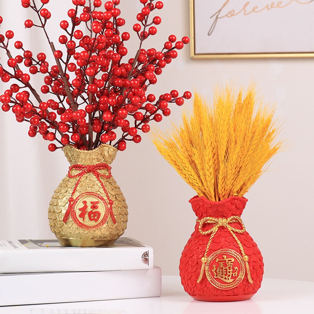 Chậu hoa resin hình túi tiền phong thủy dùng làm quà tặng