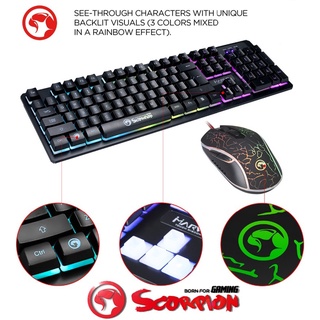 Bàn phím và chuột Game thủ Led 7 màu ( MARVO)