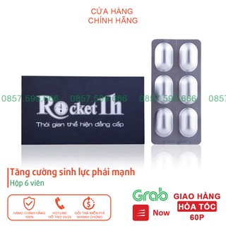 Viên uống Rocket 1 giờ ⚡️FREESHIP⚡️ Viên uống Tăng cường sinh lực phái mạnh (hộp 6 viên) ⚡️HS365