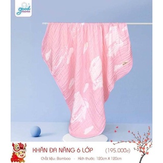 Khăn đa năng 6 lớp sợi tre Goodmama