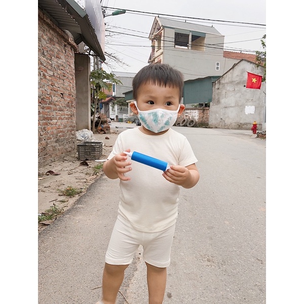 Khẩu trang 2 lớp 100% cotton siêu mềm,siêu thoáng cho bé