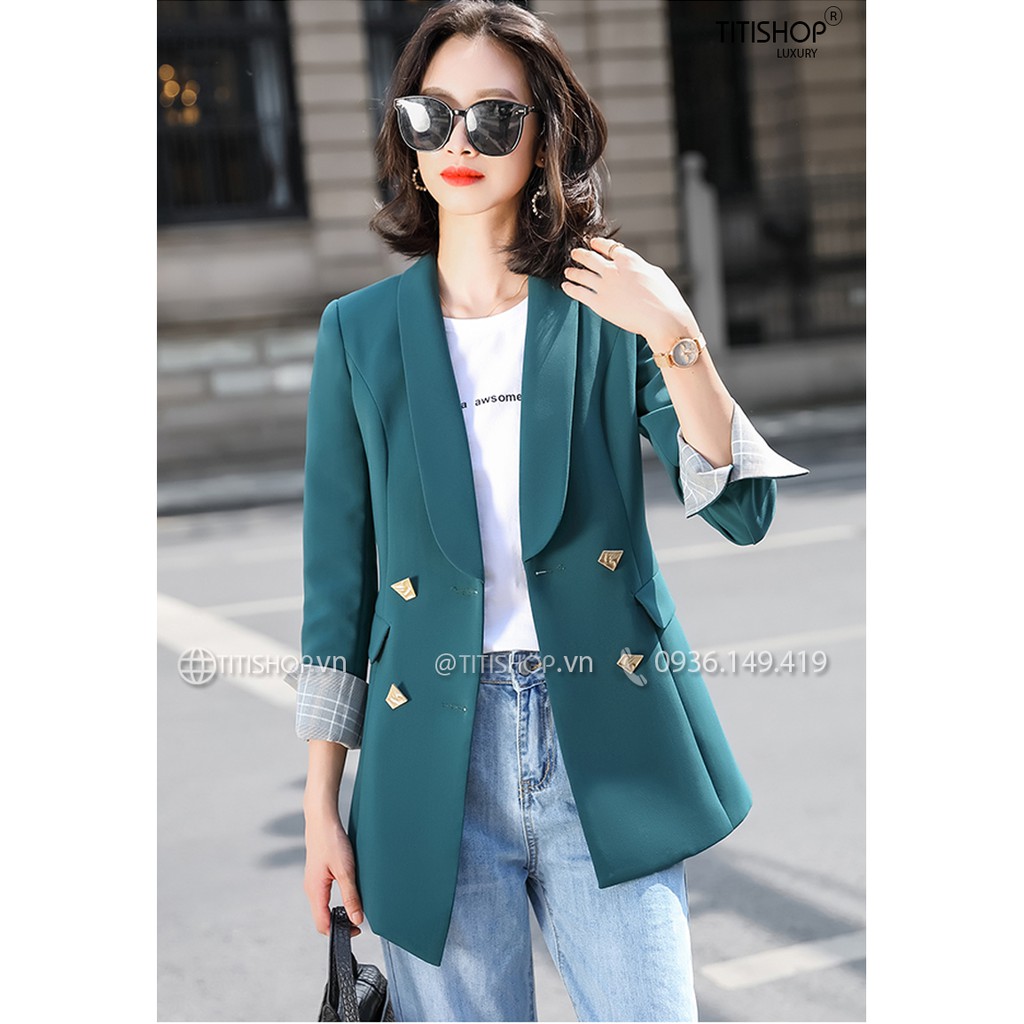 Áo vest Blazer nữ Titishop ANN280 Luxury