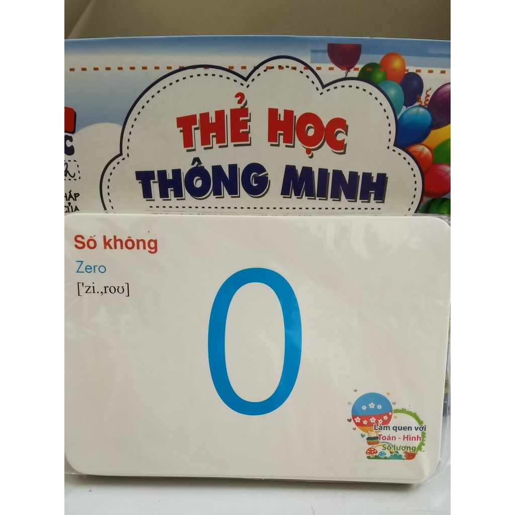 Bộ Thẻ Học Thông Minh song ngữ Anh - Việt (có phiên âm) 16 Chủ đề theo phương pháp giáo dục sớm của Glenn Doman