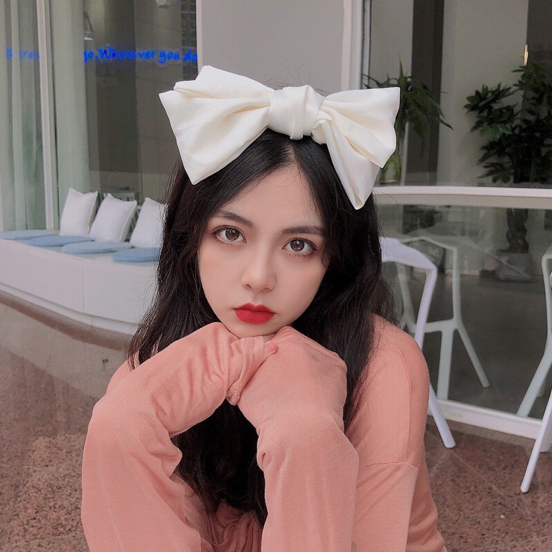 Bờm tóc bơm nơ lolita dễ thương cho nữ BT2