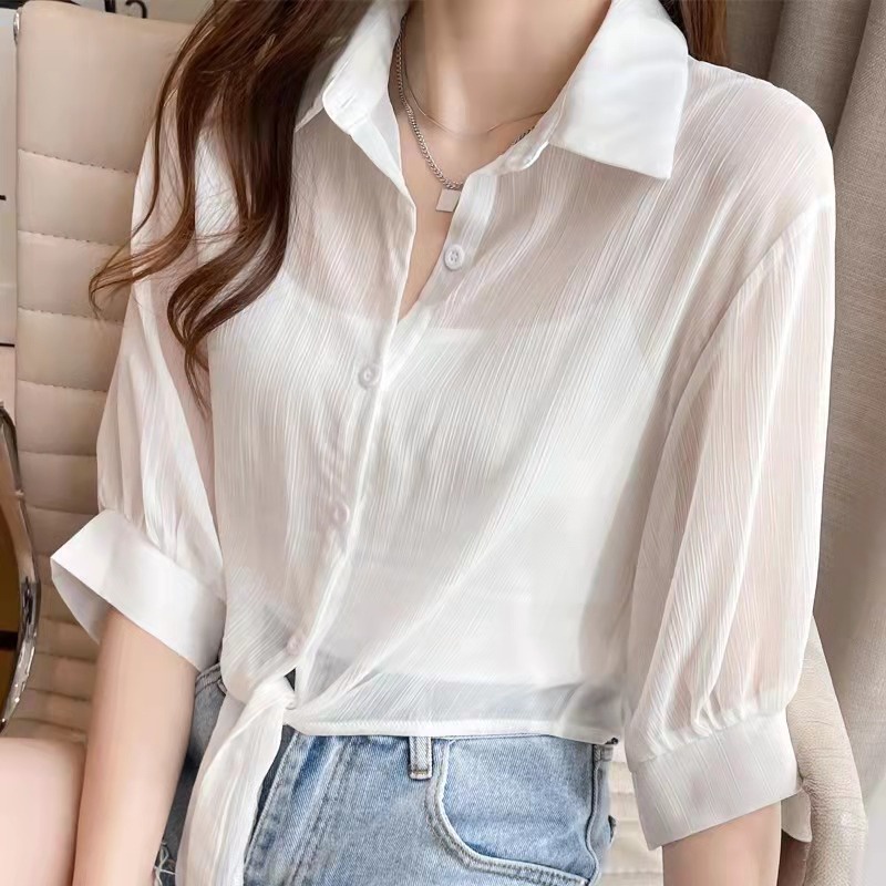 Áo Khoác Cardigan Chống Nắng Chất Liệu chiffon Mỏng Cho Nữ