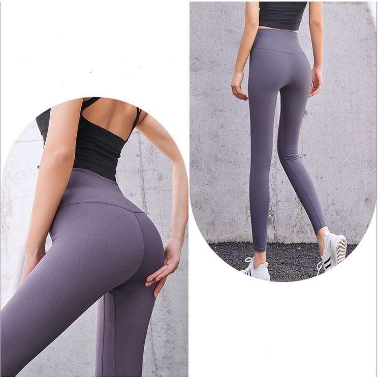Quần legging nữ dài cạp cao tập thể thao gym yoga nâng mông M01