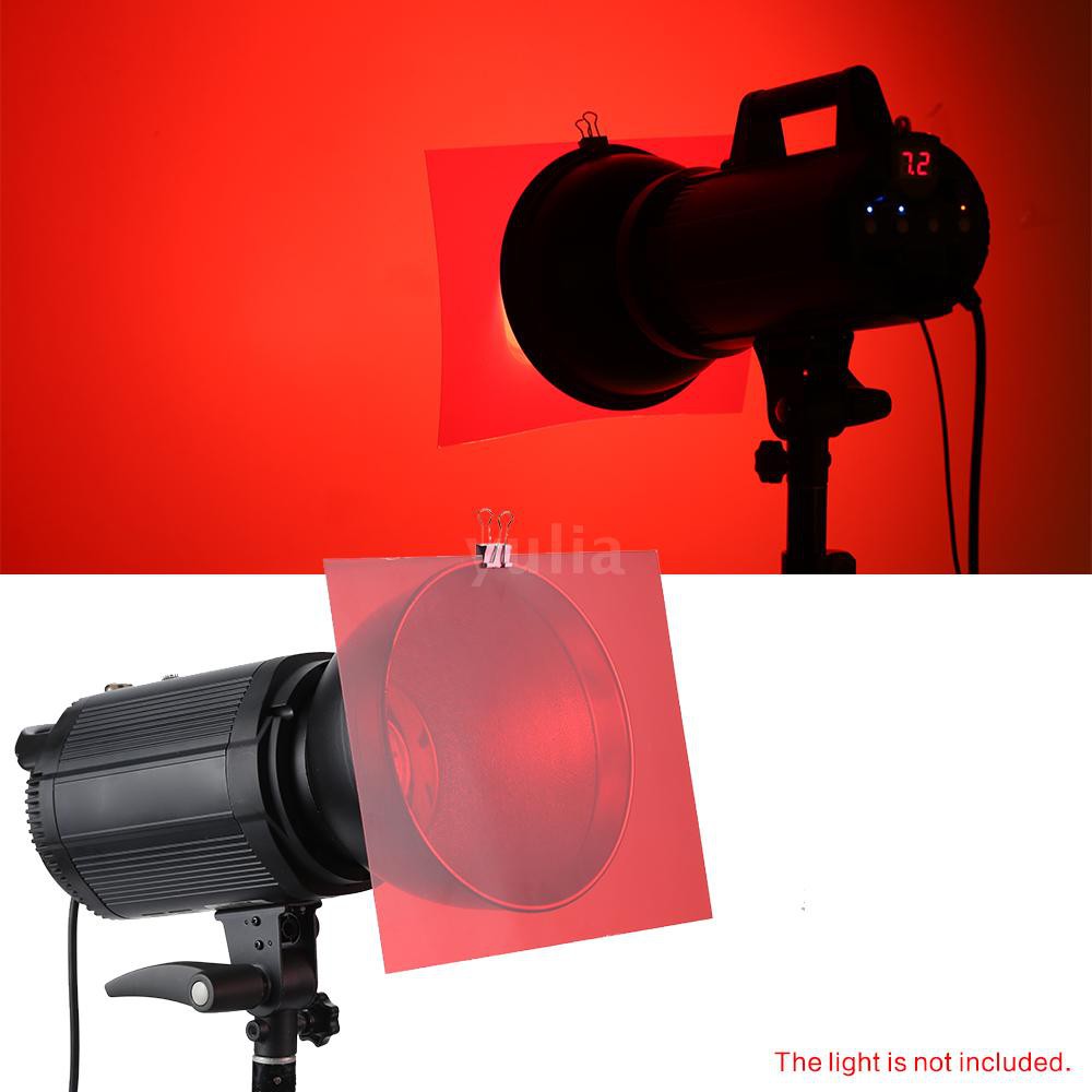 Bộ 6 tấm lọc màu trong suốt cho đèn flash máy ảnh 25 * 20cm