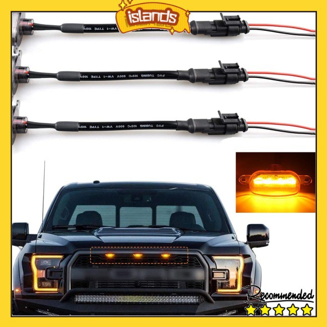 Set 3 Đèn Led 2004-2019 Ford F150 F250 F350 Raptor