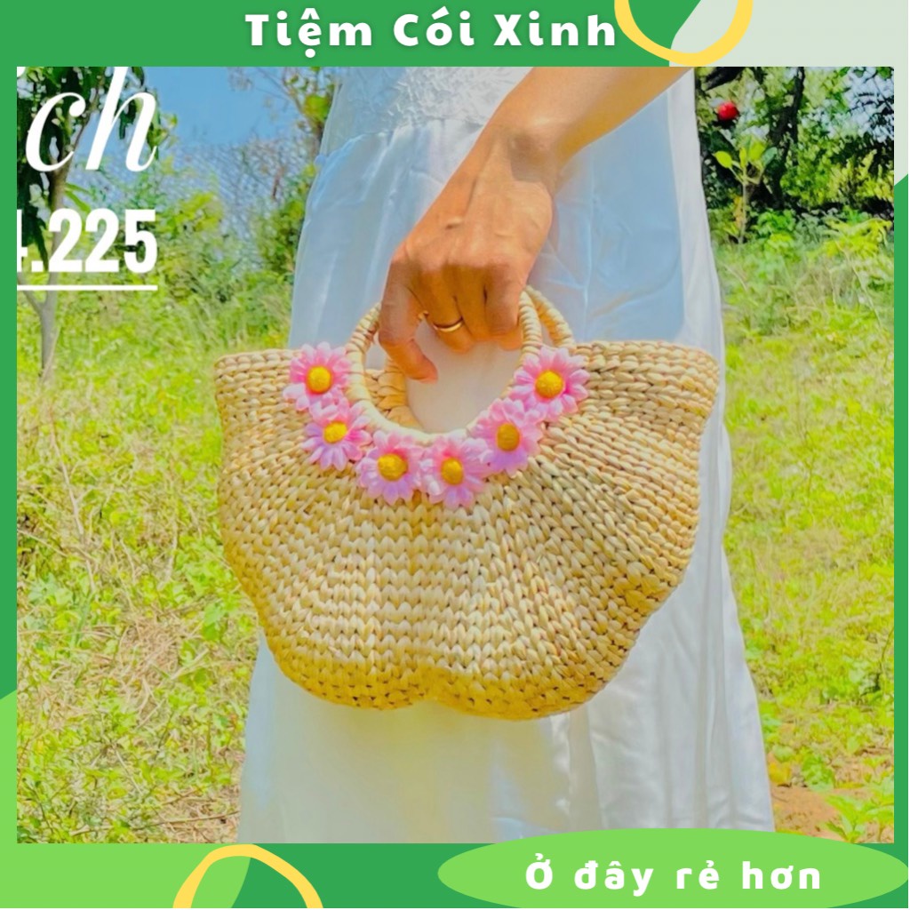 Túi lục bình bán nguyệt vintage cách điệu dáng bí ngô độc lạ