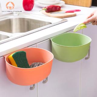 ABH❤Over The Cabinet Kitchen Bath Waste Bin Trash Can Basket Hanging Rack Holder