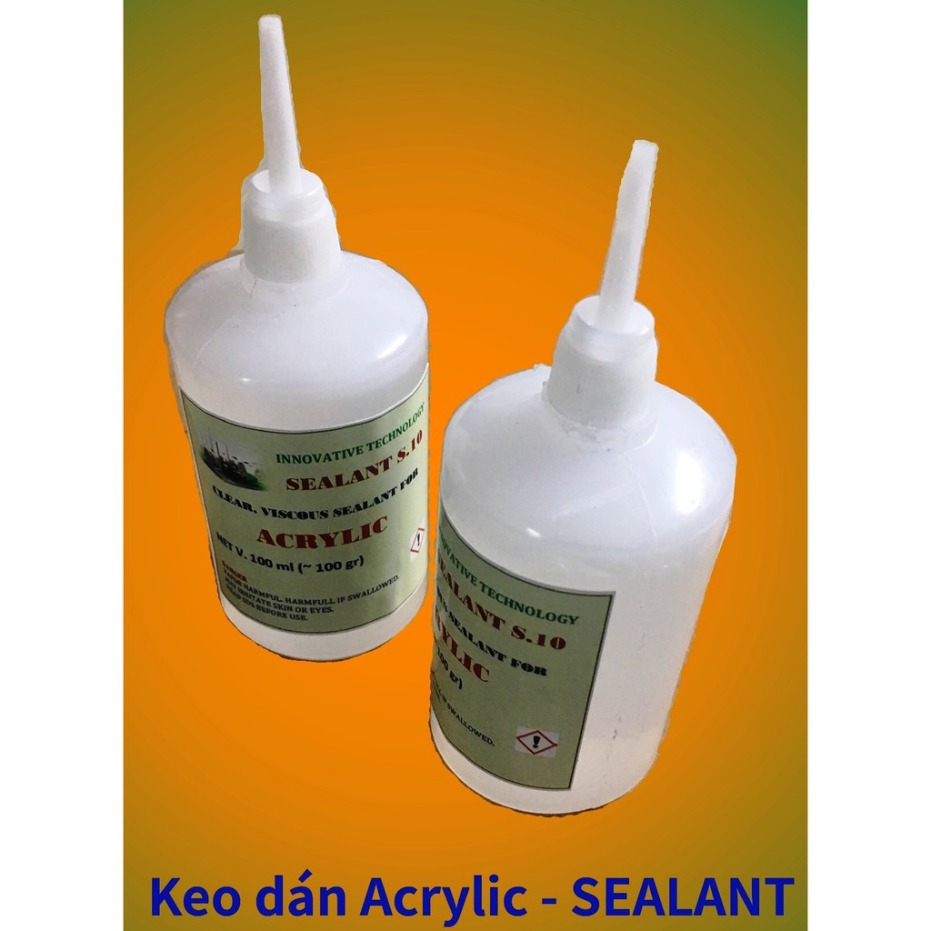 Keo dán mica trong suốt Acrylic selant - độ nhớt cao, kín nước, chậm khô