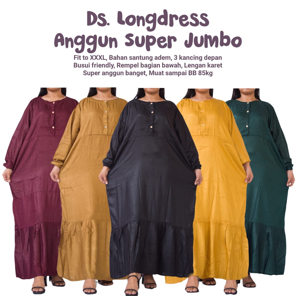 () Grtais Shipping / Today Ds Đầm Bầu Dáng Dài Jumbo Duyên Dáng / Màu Trơn Cho Con Bú Phổ Biến