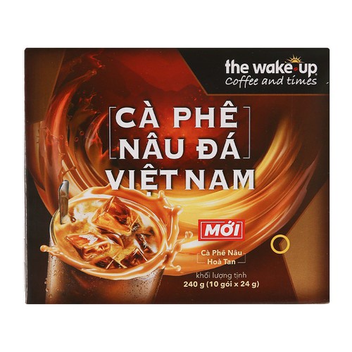 Cà phê đen đá, nâu đá Wake Up Việt Nam 240g