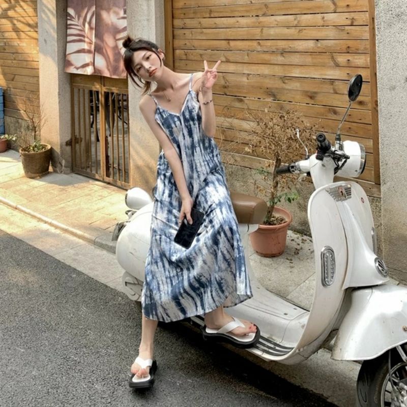 Váy nữ 2 dây tươi mát mùa hè