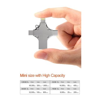 4in1 USB3.0 high speed U disk USB Flash For iOS iPhone iPad Android 32GB 64GB OT