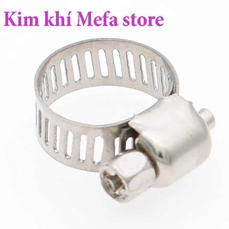 Đai siết cổ dê inox từ 6-32- Quai nhê inox siết ống nhanh chóng chắc chắn