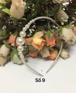 66/- Cài tóc ngọc trai handmade